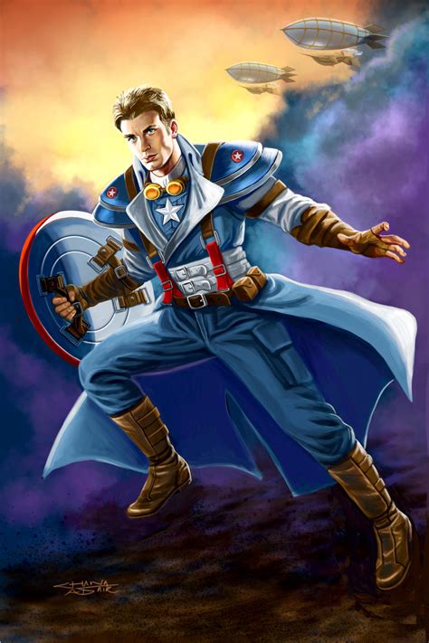 Steampunk Captain America By Rebelakemi On Deviantart