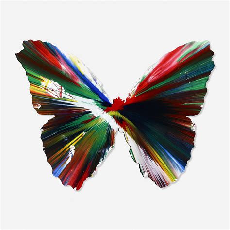 377 Damien Hirst Butterfly Spin Painting