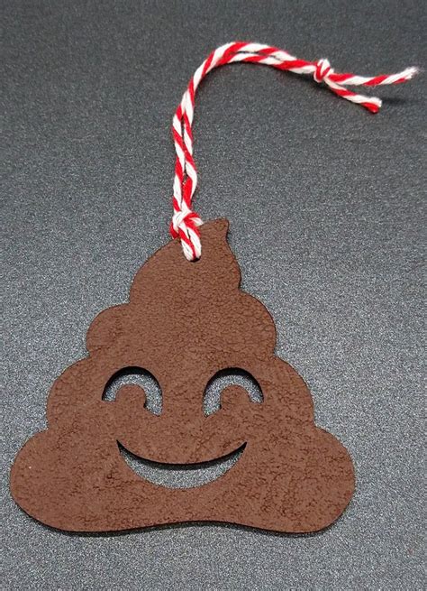 Emoji Poo Decoration Set Of 3 Christmas Decoration Emoji Etsy