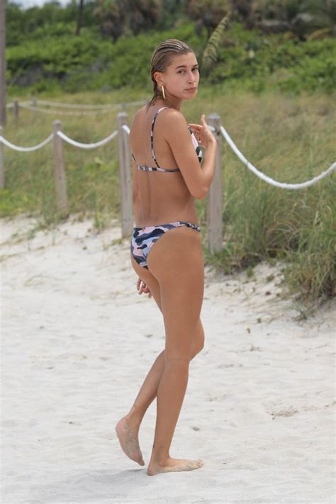 hailey baldwin in bikini on the beach in miami 06 11 2017 hawtcelebs