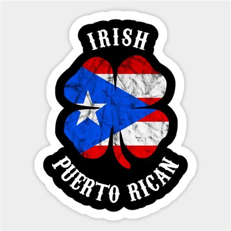 Irish Puerto Rican Pride Shamrock Puerto Rico Flag Boricua St Patricks