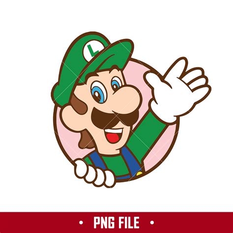 Luigi Head Logo Png Mario Characters Png Super Mario Png Inspire