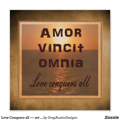 Love Conquers All Art Print 12 X12 Poster Prints Personalized