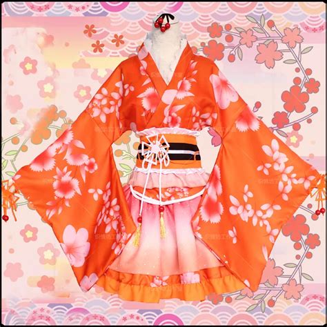 anime lovelive honoka kousaka yukata awaken cosplay costume love live full set sakura kimono
