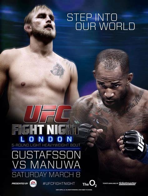 Ufc Fight Night 37 Full Poster Pic For Gustafsson Vs Manuwa On March