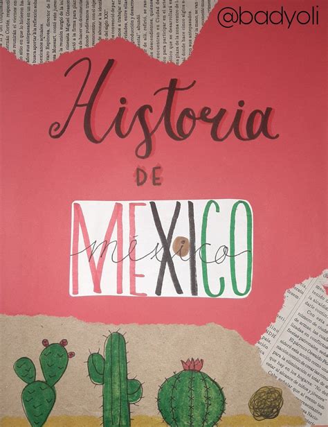 Historia De México Portada Bonita Historia De Mexico Portadas