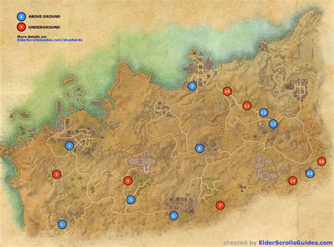 Alikr Desert Skyshards Map Elder Scrolls Online Guides