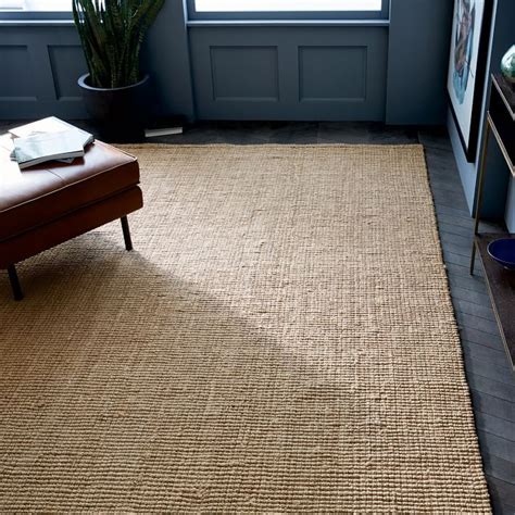 Jute Boucle Rug West Elm Dining Room Under Dining Room Table