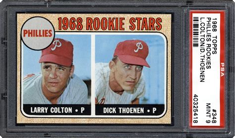 1968 Topps Phillies Rookies Larry Coltondick Thoenen Psa Cardfacts®