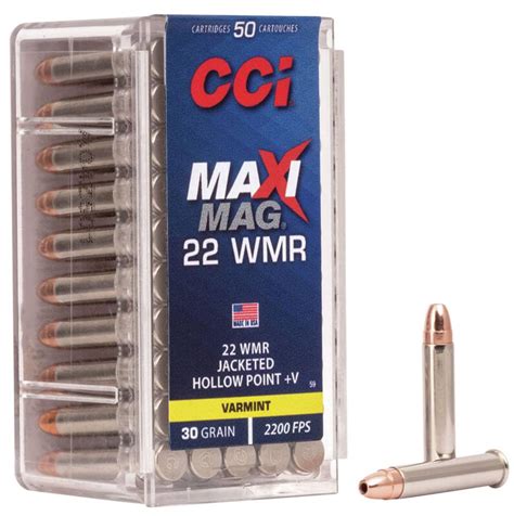 Cci Maxi Mag 22 Wmr 30gr Jhpv 50rdbx Range Usa