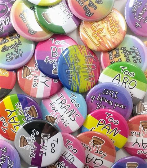 LGBT Pride Pins Pride Buttons LGBT Buttons Gay Bisexual Etsy 25200