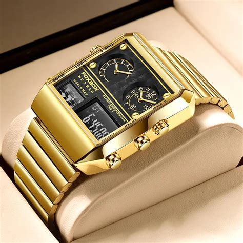 Lige Foxbox Watches For Men Luxury Brand Sport Quartz Wristwatch