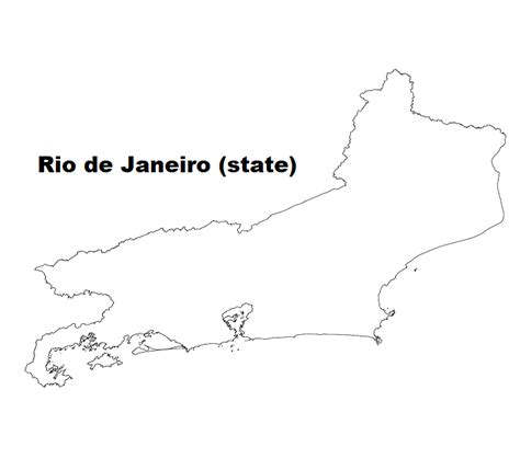 Blog De Geografia Rio De Janeiro State Outline Map