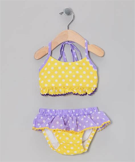 Yellow Polka Dot Bikini Infant And Toddler Zulily Yellow Polka Dot