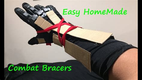 Easy Homemade Combat Bracers Airsoft Armor Sparing Armor Youtube