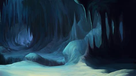 Download Cave Interior Background By Sketcheth Digital Art Drawings Paintings By