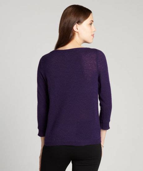 Qi Deep Purple Cashmere Gerritsen Sweater In Purple Lyst