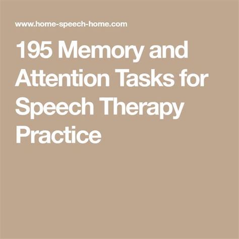 This free printable on teachers pay teachers offers a fun way to. 195 Memory and Attention Tasks for Speech Therapy Practice | Speech therapy, Therapy, Speech ...