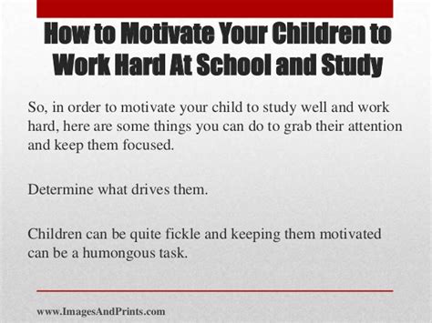 How To Motivate Your Children To Work Hard At School And Study