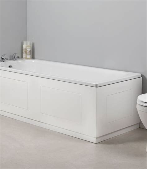 Get free shipping on qualified bathroom storage or buy online pick up in store today in the bath department. Meridian 750mm Routed White End Bath Panel | Bath panel, Storage bench, Furniture