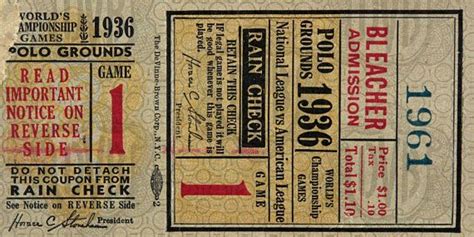 1936 new york yankees print game ticket vintage baseball etsy new