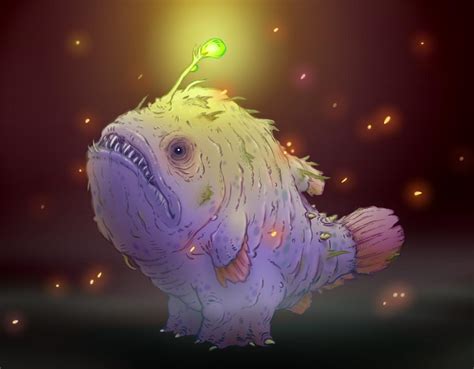 The Big Imageboard Tbib Ambers Angler Anglerfish Concept Art Female