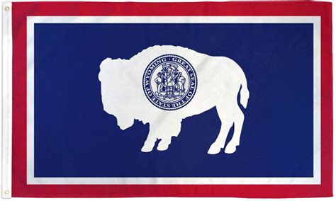 Wyoming State 3×5 Flag 150 Denier Nylon I Americas Flags