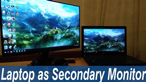 You can also use a monitor as a second screen with a laptop, as long as that laptop has compatible display ports of its own. How to use a laptop as a Secondary Monitor - YouTube