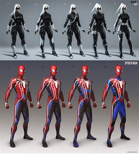 Early Official Concept Art Of Spider Man And Black Cat • Daryl Mandryk