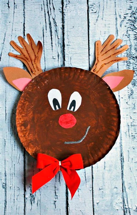 Rudolph Reindeer Paper Plate Craft Easy Peasy And Fun