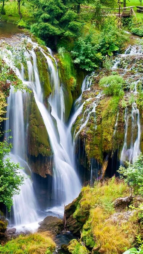 Waterfall Beautiful Waterfalls Waterfall Pictures Cool Landscapes