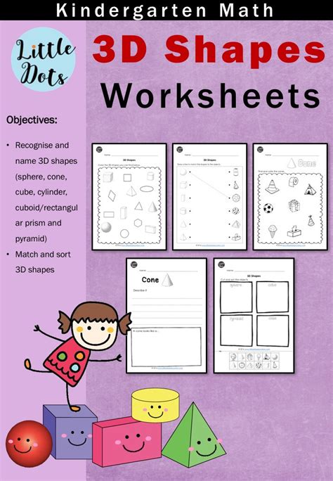 22 Drawing 3d Geometric Shapes Worksheets Images Drawing 3d Easy