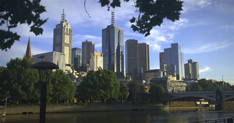Hdr Cityscape And Skyline Of Melbourne Image Free Stock Photo