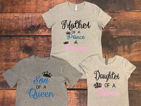 Mother Of A Prince And Princess Daughter Of A Queen Son Of A Etsy