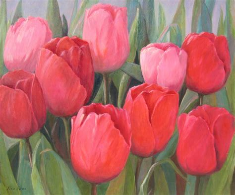 Tulip Painting Flowers Floral Painting