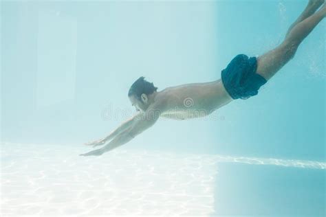Shirtless Man Underwater Stock Photos Free Royalty Free Stock