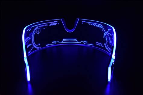 cyberpunk goggles led tron visor glasses perfect for cosplay festivals