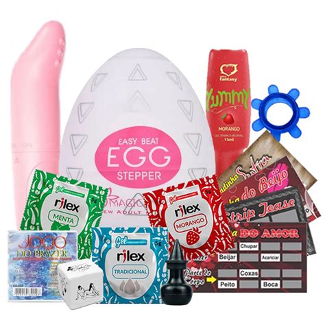 kit sex shop 13 itens vibrador feminino egg masturbador lubrificante Íntimo anel retardante