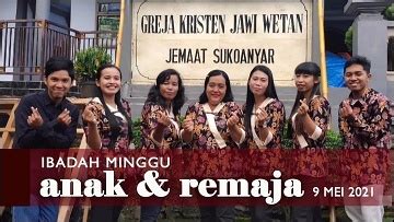 We did not find results for: Ibadah Minggu 9 Mei 2021 untuk Anak dan Remaja | GKJW