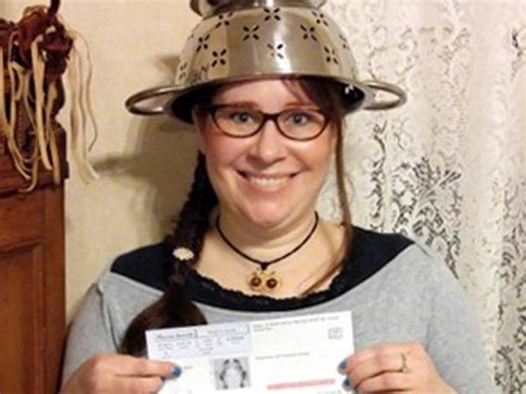 Pastafarian In Trouble For Wearing Colander On Head In Drivers Licence