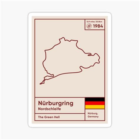 Nürburgring Sticker For Sale By Velocita Redbubble