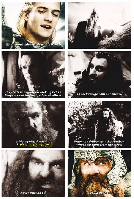 I Love The Relationship Between Gimli And Legolas Because They Go