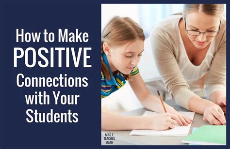 How To Build Great Relationships With Your Students Mrs E Teaches Math