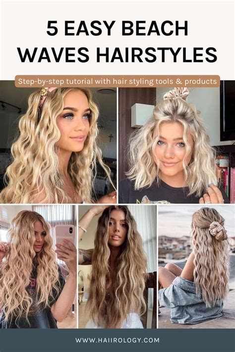 5 Easy Beach Waves Hairstyles Full Tutorial With Hair Styling Tools