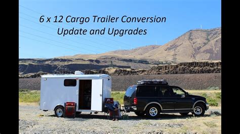 6 X 12 Cargo Trailer Camper Conversion Update And Upgrades Youtube