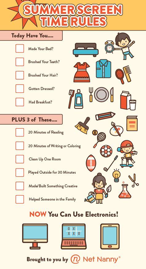 17 Screen Time Ideas Screen Time Chores For Kids Kids Schedule