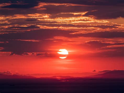 red cloudy sky sunset wallpaper hd nature 4k wallpapers images images