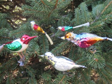 Vintage Glass Bird Ornaments Lot Of 5 Etsy Bird Ornaments Glass