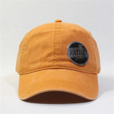 Washed Dyed Cotton Twill Low Profile Adjustable Dad Baseball Cap Ooh