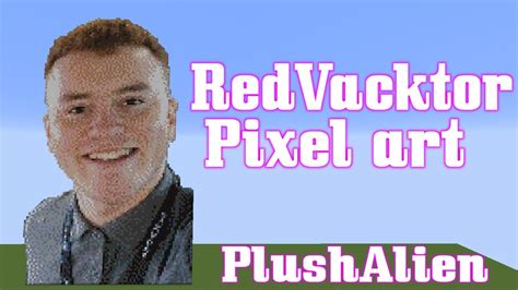 Minecraft Pixel Art Speedbuild Redvacktor Youtube